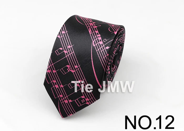 Music Lover's Tie - Piano & Guitar Printed Necktie, Ideal Gift