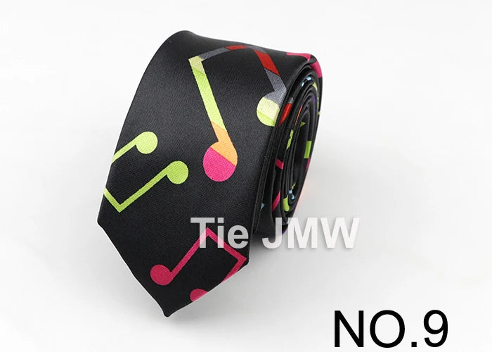 Music Lover's Tie - Piano & Guitar Printed Necktie, Ideal Gift