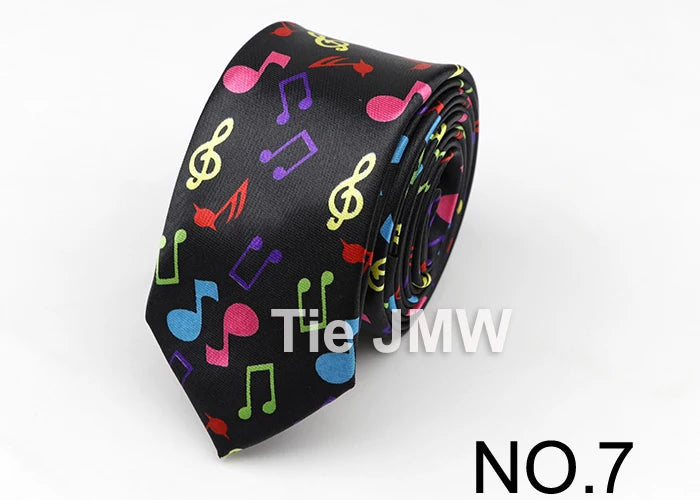 Music Lover's Tie - Piano & Guitar Printed Necktie, Ideal Gift