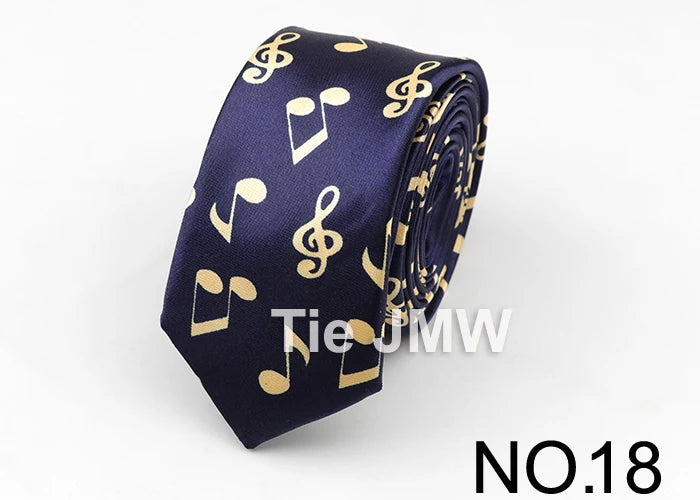 Music Lover's Tie - Piano & Guitar Printed Necktie, Ideal Gift