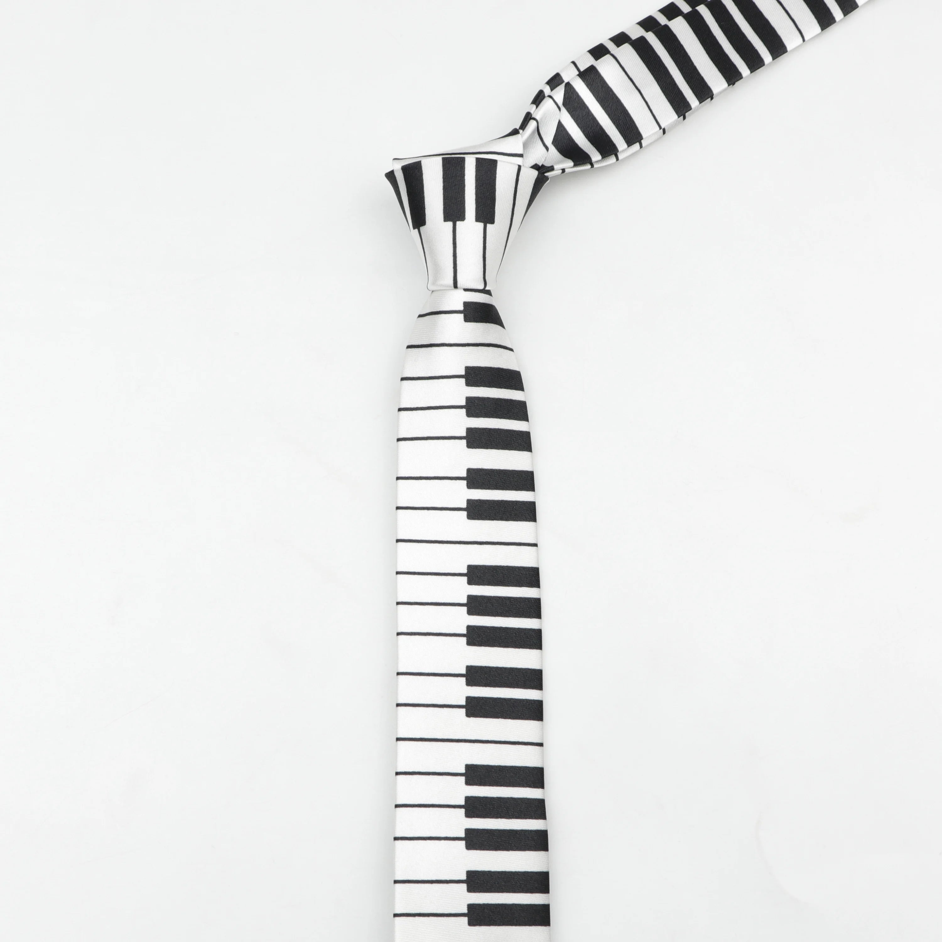 Music Lover's Tie - Piano & Guitar Printed Necktie, Ideal Gift