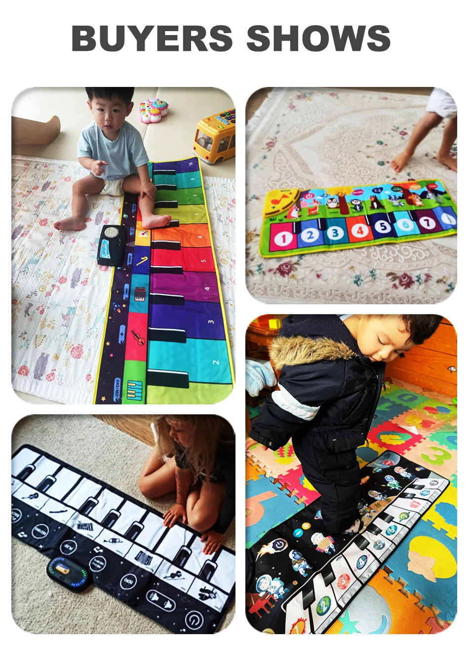 Educational Musical Piano Floor Mat for Kids Toddlers