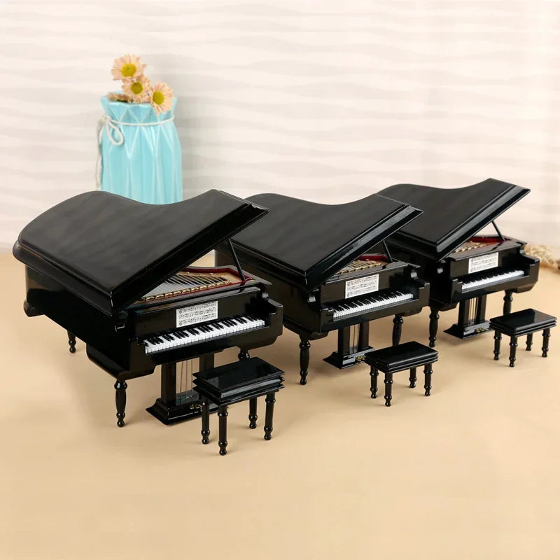 Mini Piano Wooden Decorative Ornament Handmade