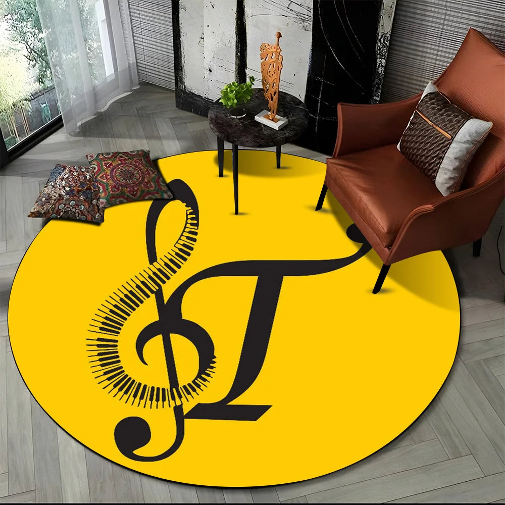 Round Carpet Rug for Living Room Bedroom Sofa Foot Pad Decor Non-slip Floor Mat Gift