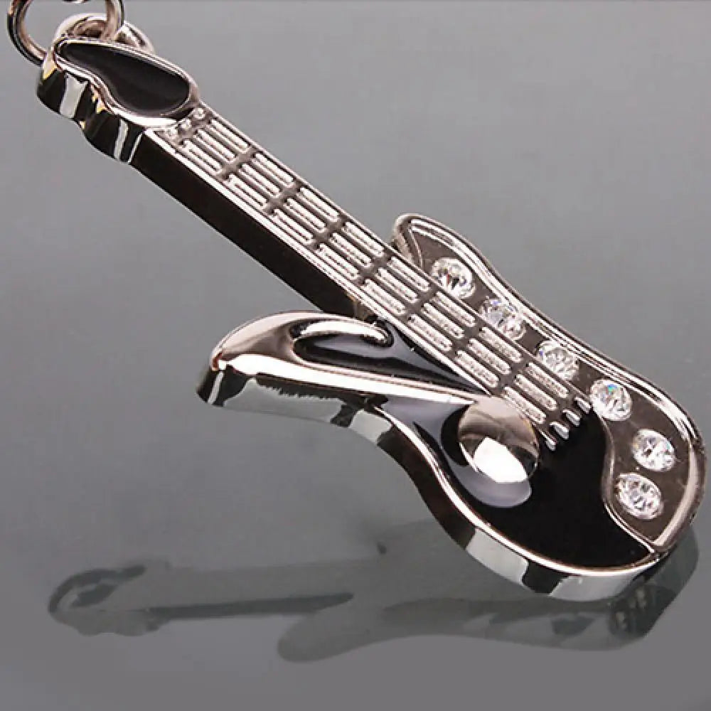 Vintage Guitar Pendant Keychain: Mini Music Instrument Keychain Gift