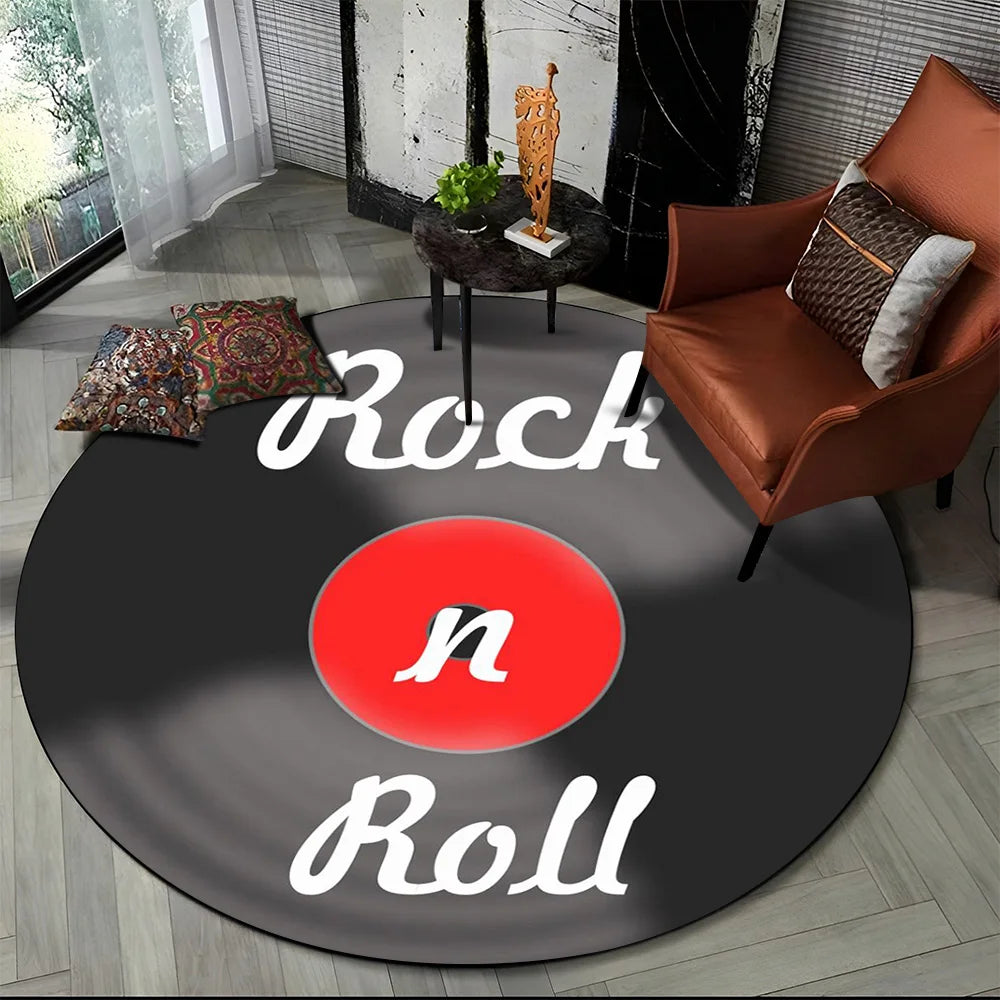 Round Carpet Rug for Living Room Bedroom Sofa Foot Pad Decor Non-slip Floor Mat Gift