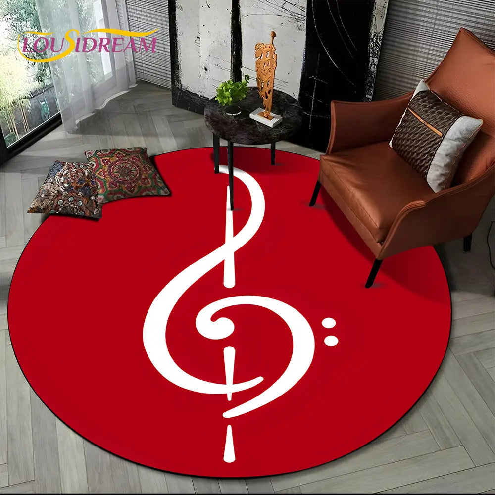 Round Carpet Rug for Living Room Bedroom Sofa Foot Pad Decor Non-slip Floor Mat Gift