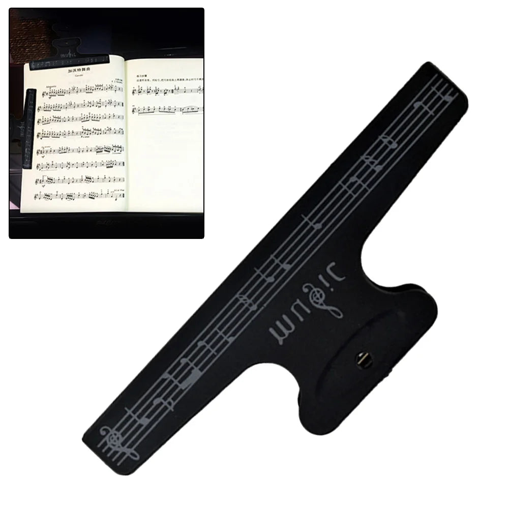 Music Book Clip for Sheet Music – Sturdy & Portable Music Page Holder Clip for Piano, Guitar, Violin & More Instruments.