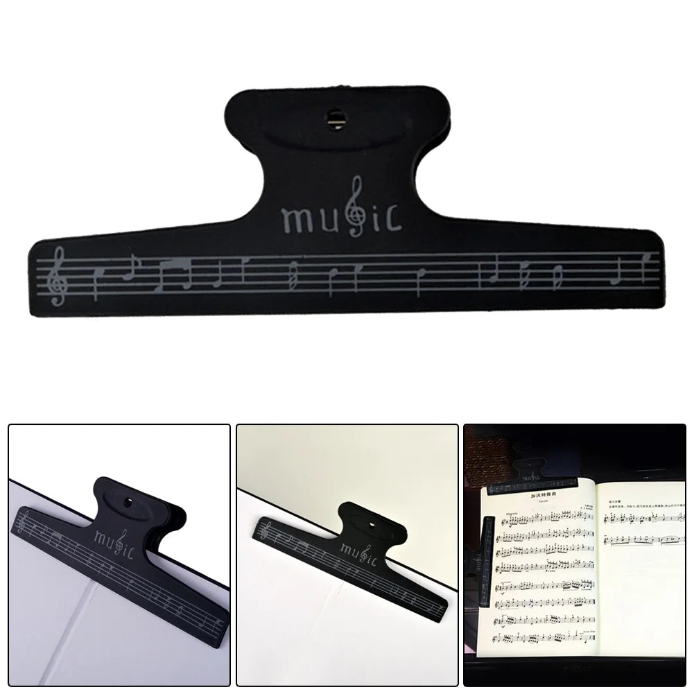 Music Book Clip for Sheet Music – Sturdy & Portable Music Page Holder Clip for Piano, Guitar, Violin & More Instruments.