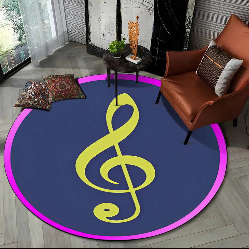 Round Carpet Rug for Living Room Bedroom Sofa Foot Pad Decor Non-slip Floor Mat Gift