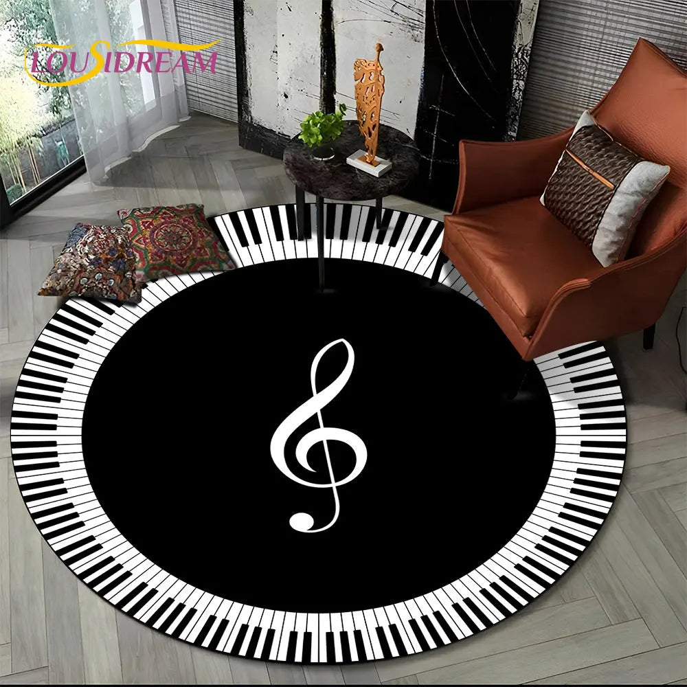 Round Carpet Rug for Living Room Bedroom Sofa Foot Pad Decor Non-slip Floor Mat Gift