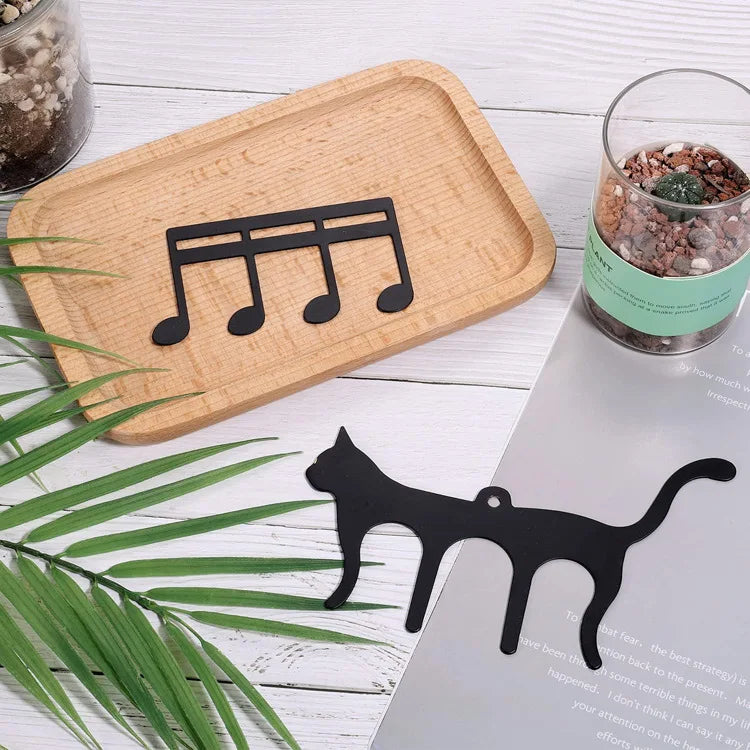 Metal Music Book Clips Sheet Music Holder Chips for Sheet Stands Cute Cat Shaped Metal Music Bookmark for Piano Book Keyboard