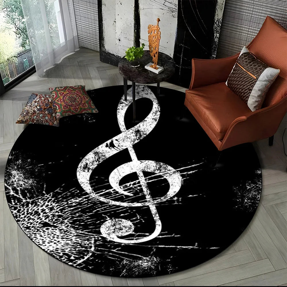 Round Carpet Rug for Living Room Bedroom Sofa Foot Pad Decor Non-slip Floor Mat Gift