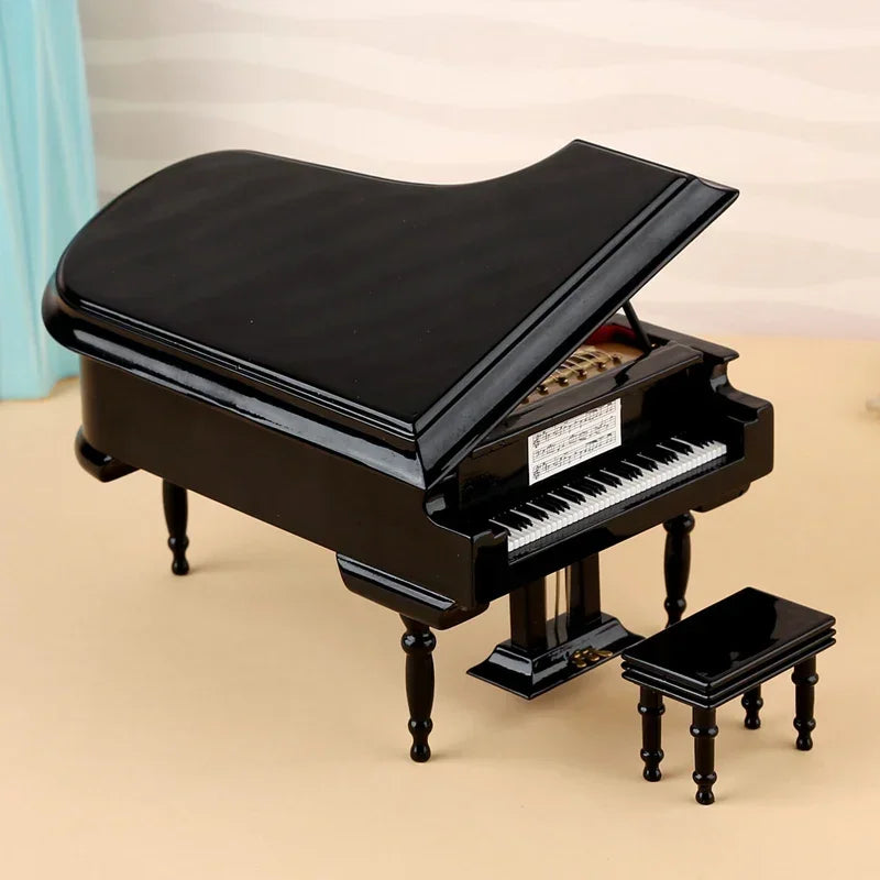 Mini Piano Wooden Decorative Ornament Handmade