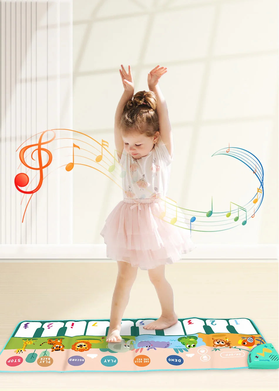 Educational Musical Piano Floor Mat for Kids Toddlers