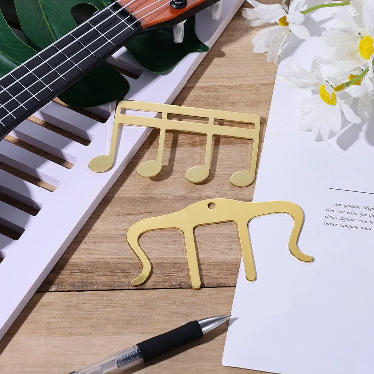 Metal Music Book Clips Sheet Music Holder Chips for Sheet Stands Cute Cat Shaped Metal Music Bookmark for Piano Book Keyboard