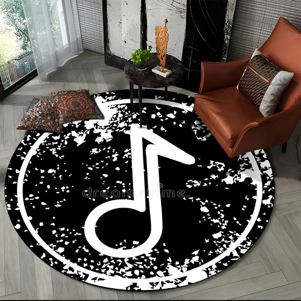 Round Carpet Rug for Living Room Bedroom Sofa Foot Pad Decor Non-slip Floor Mat Gift