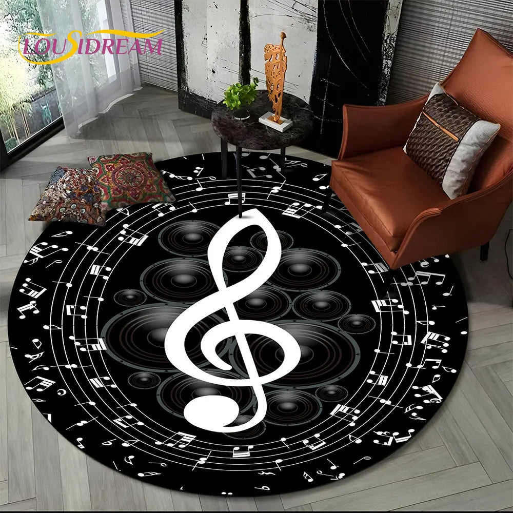 Round Carpet Rug for Living Room Bedroom Sofa Foot Pad Decor Non-slip Floor Mat Gift